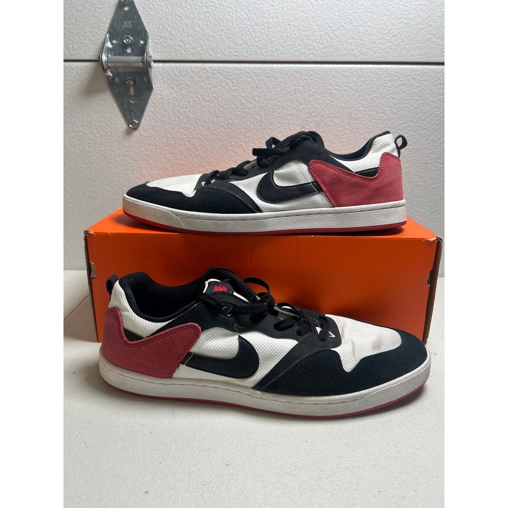 Nike SB Alleyoop White Black University Red Size 14 #3119